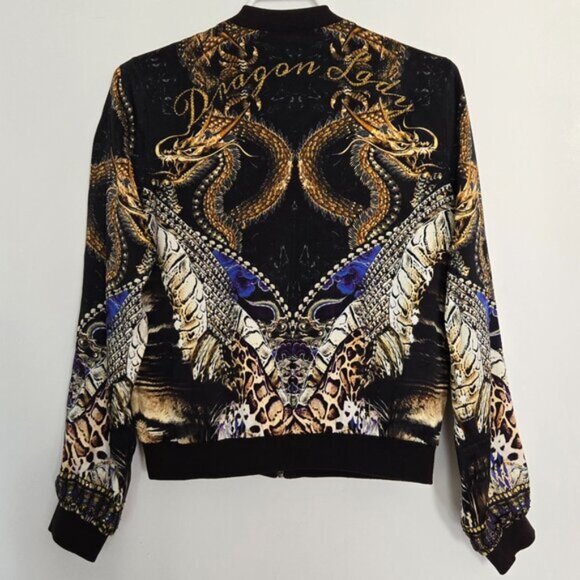Camilla Dragon Lady Bomber Jacket XS b171E - Picture 3 of 9